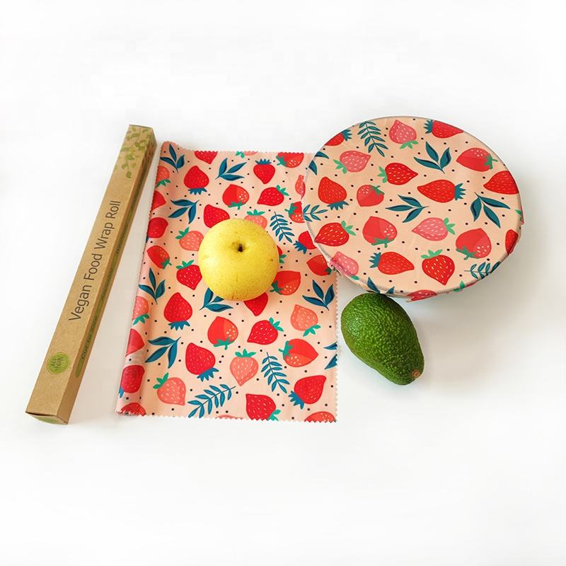 Sustainable Eco Friendly Vegan Reusable Food Wrap Soy Wax Food Wraps Beeswax Food Wraps Rolls