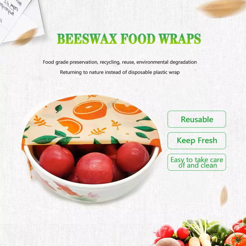 Hot Sellers Sustainable Products Beeswax Food Storage Wraps Fresh-keeping Wax Packaging Paper Food-grade Beeswax Cloth No reviews yet