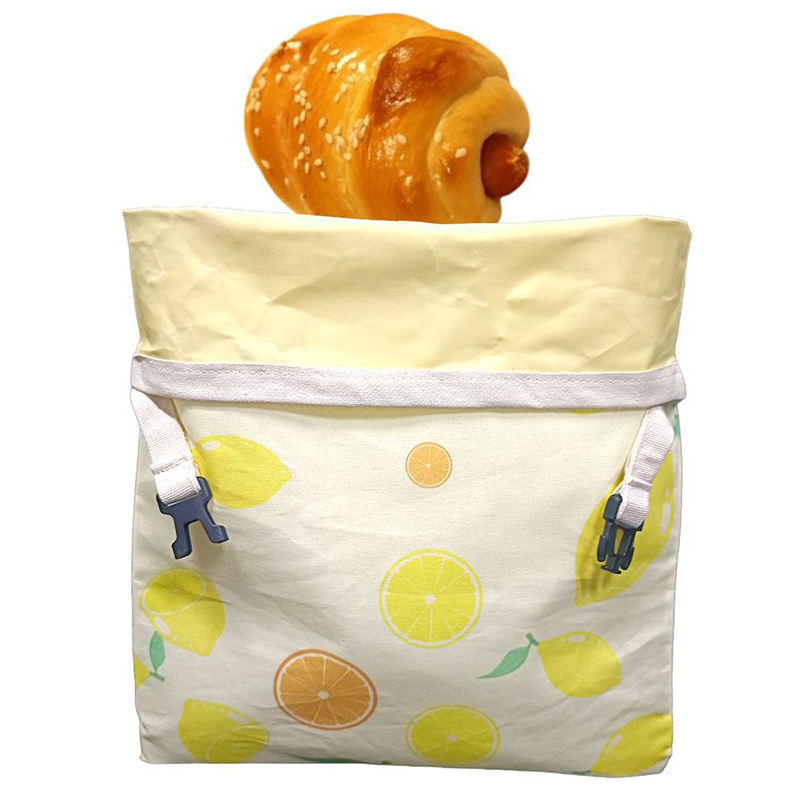 Custom Logo Size Reusable Cotton Beeswax Bread Bags for Sourdough and Homemade Bread Freezer Refrigerator Freshness Keeper